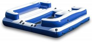 Inflatable Floating Island 5 Person Party Boat Raft