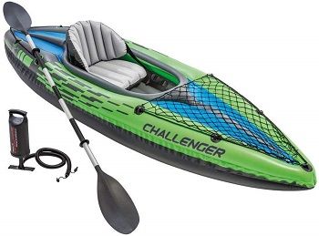 Intex Challenger K1 Kayak Fishing